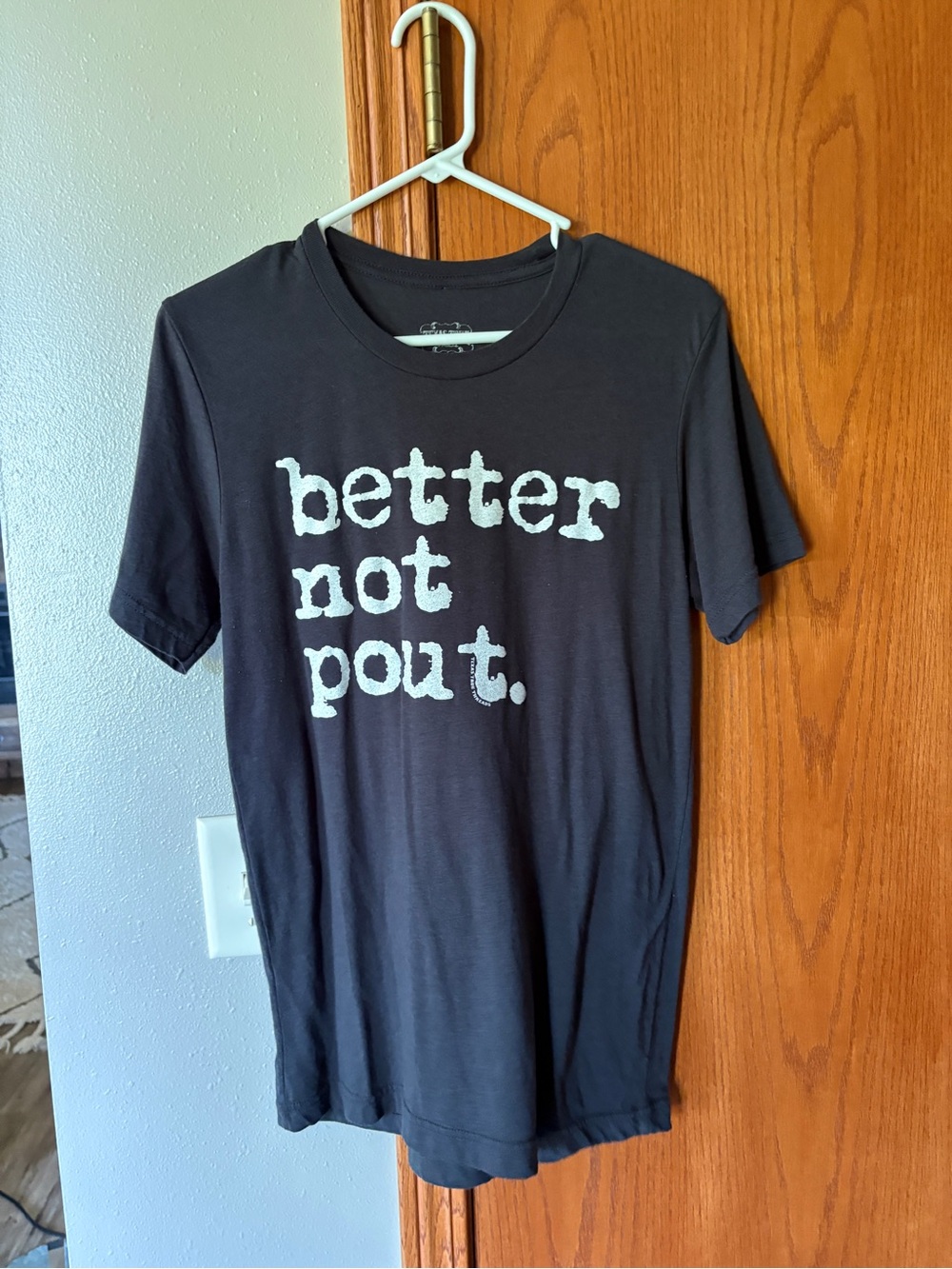 Better Not Pout Black Graphic Tee